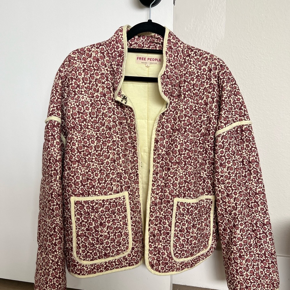 Free People Chloe Floral Jacket